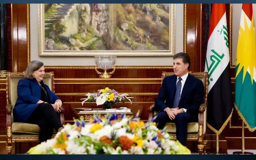 Neçirvan Barzani, ABD Dışişleri Bakan Yardımcısı Nuland'ı kabul etti