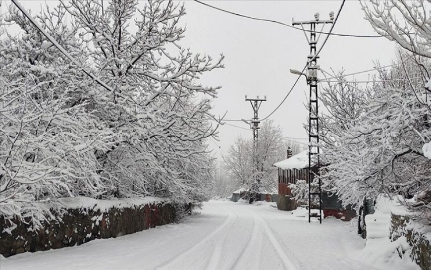 Bingöl'de kar yağışı nedeniyle 10 köye ulaşım sağlanamıyor