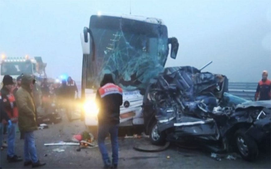 Kuzey Marmara yolunda katliam gibi kaza: Çok sayıda ölü ve yaralı var