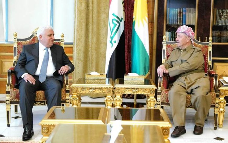 Başkan Barzani, Haşdi Şabi Heyeti Başkanı Feyyaz’ı kabul etti
