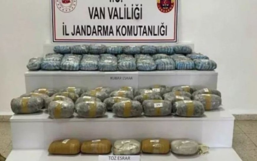 Van’da 1 ton 262 kilogram uyuşturucu madde ele geçirildi