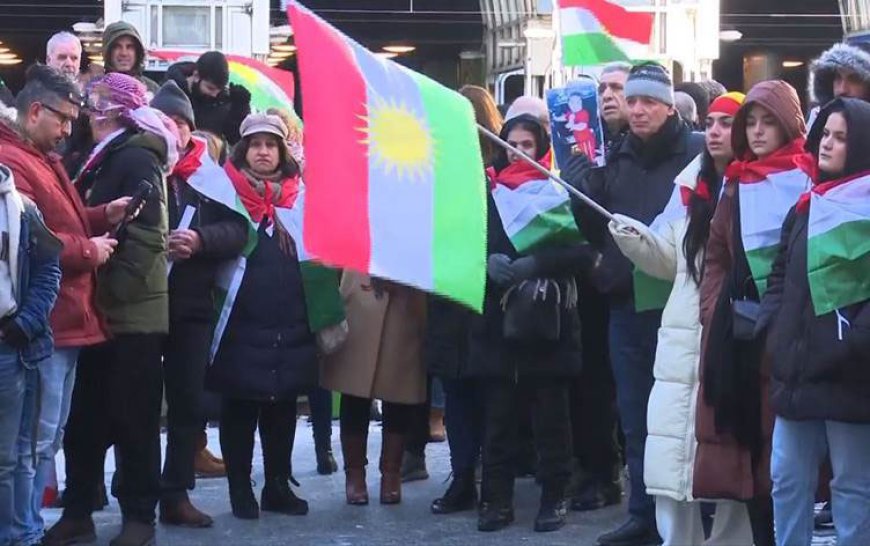 Avrupa’daki Kürtler İran’ın Erbil’e saldırısını protesto ediyor