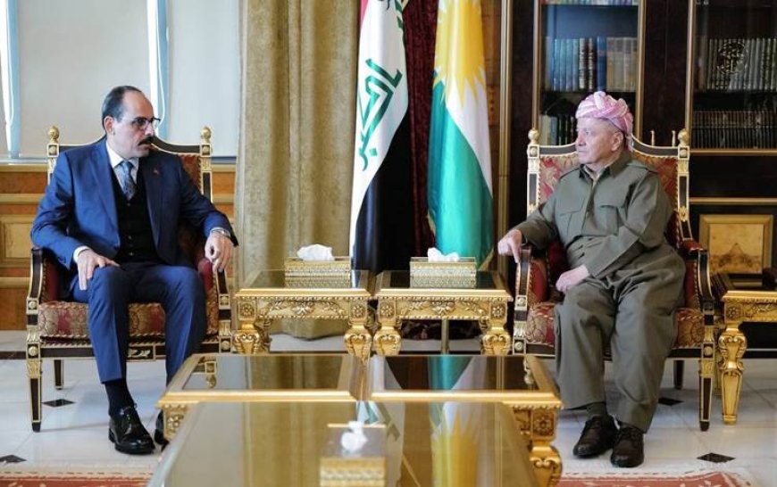 Başkan Barzani MİT Başkanı İbrahim Kalın'ı kabul etti