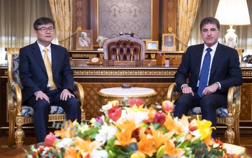 Neçirvan Barzani Güney Kore heyetini kabul etti