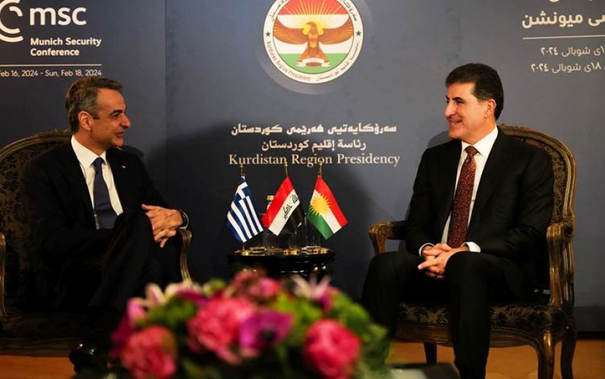 Başkan Neçirvan Barzani, Yunanistan Başbakanı Miçotakis ile görüştü