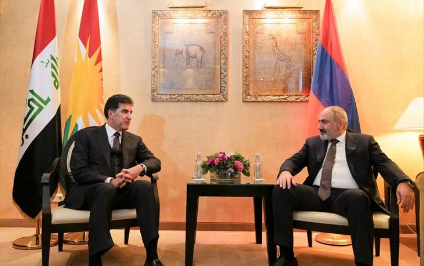 Başkan Neçirvan Barzani, Ermenistan Başbakanı Paşinyan ile görüştü