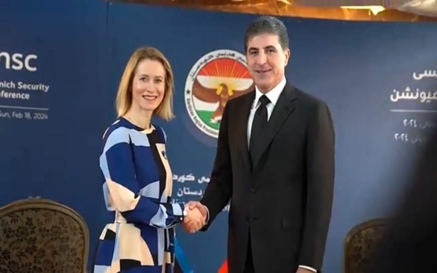 Başkan Neçirvan Barzani, Estonya Başbakanı Kallas ile görüştü