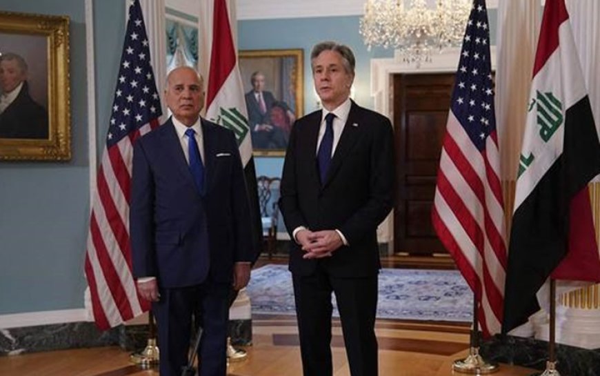 Irak Dışişleri Bakanı Fuad Hüseyin, ABD'li mevkidaşı Blinken ile görüştü