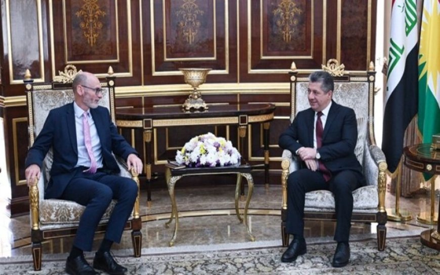 Başbakan Barzani, İngiltere’nin Irak Büyükelçisini kabul etti