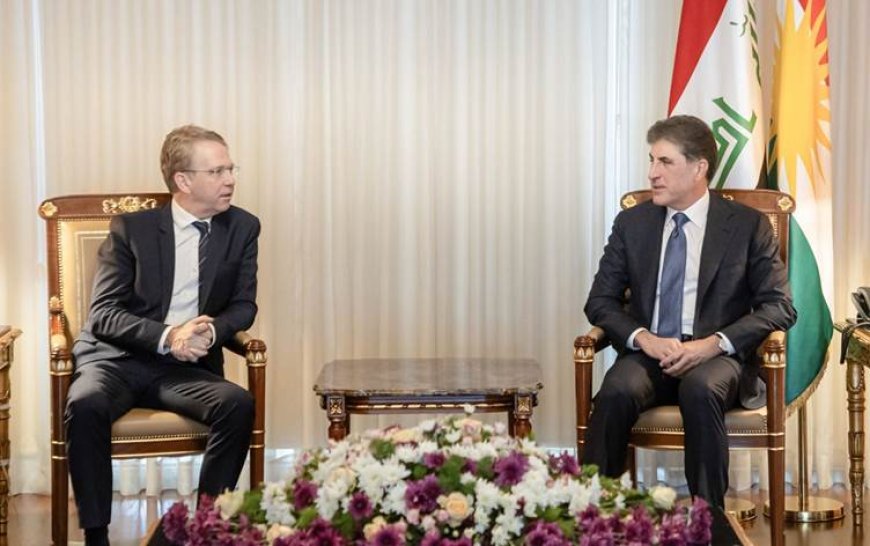 Başkan Neçirvan Barzani Fransa'nın Irak Büyükelçisi Durel’i kabul etti