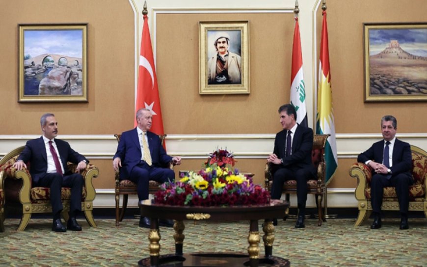 Mesrur Barzani: Türkiye Cumhurbaşkanı ile verimli bir görüşme gerçekleştirdik