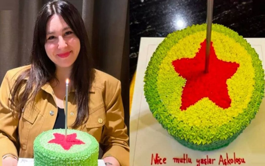 Pastası 'YPG’nin simgesine’ benzetildi: 'Yeni yaşıma bomba gibi girdim!'