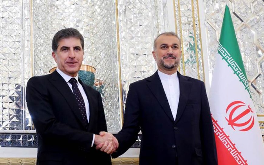 Neçirvan Barzani İran Dışişleri Bakanı Abdullahiyan ile bir araya geldi