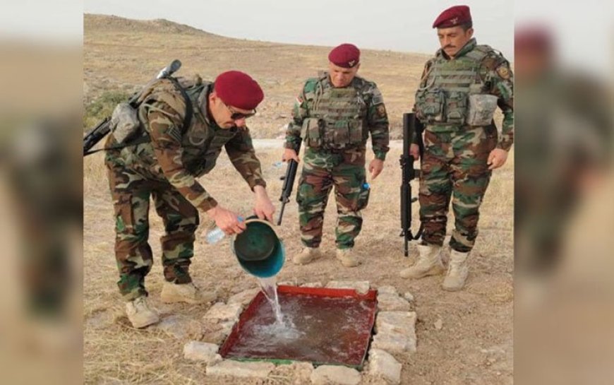 Peşmerge'den, aşırı sıcakların etkilediği hayvanlar için su yalakları