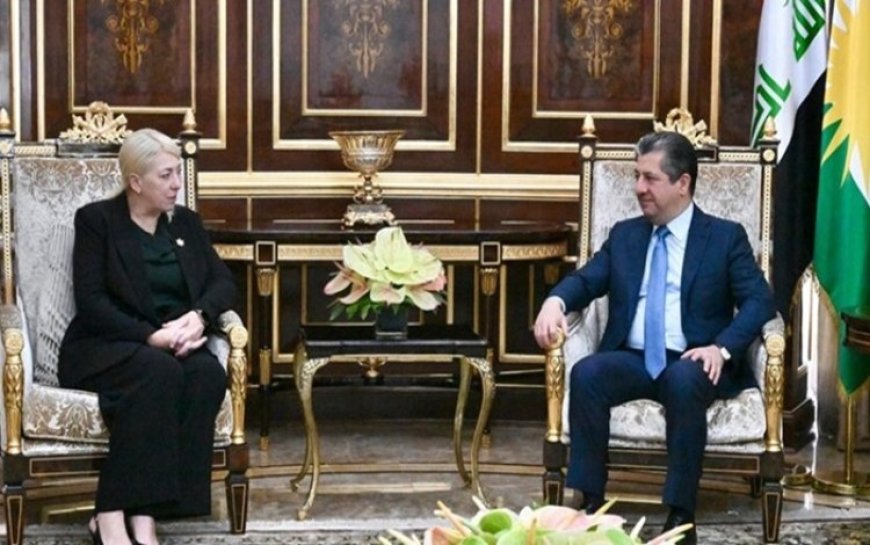 Mesrur ​​Barzani Kanada'nın Irak Büyükelçisi Kathy Bunka ile görüştü