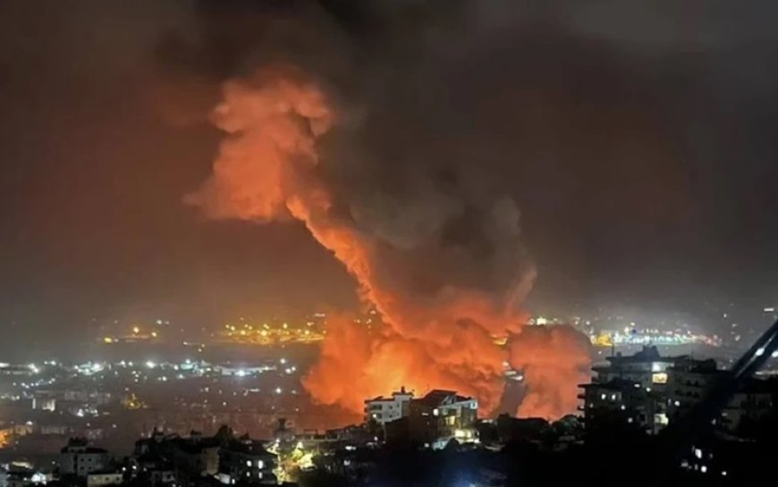 İsrail ordusu Lübnan'ın başkenti Beyrut'u bombaladı