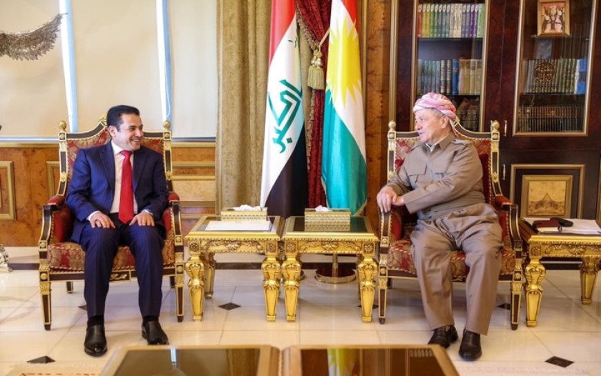 Başkan Barzani, Irak Ulusal Güvenlik Danışmanı Araci'yi kabul etti